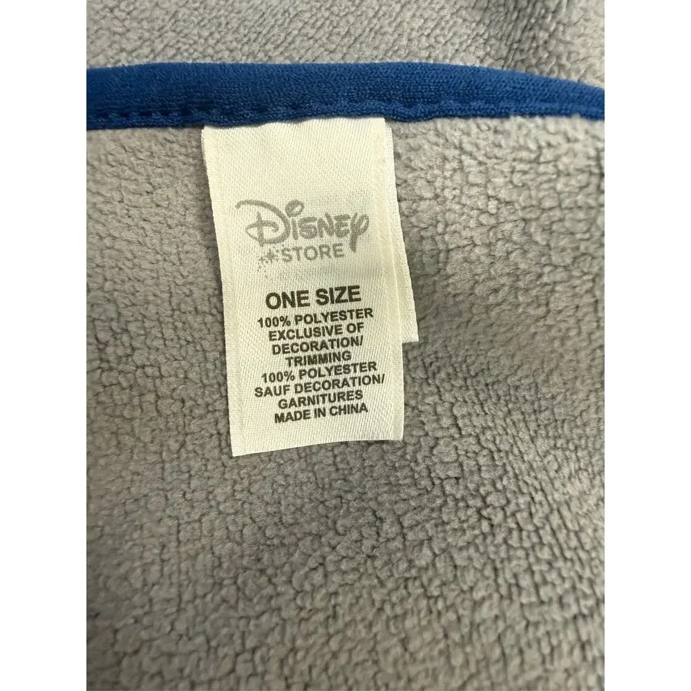 Disney Store Pixar Cars Embroidered Lightning McQueen Red/Gray Fleece Kids Scarf
